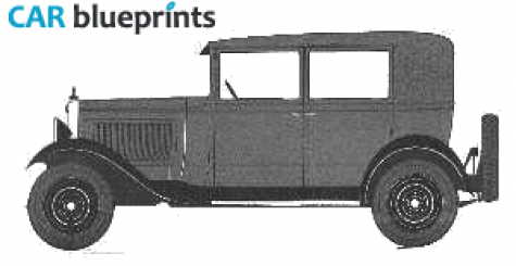 1929 Citroen C4 Sedan blueprint