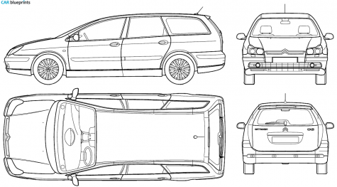 2006 Citroen C5 Break Wagon blueprint