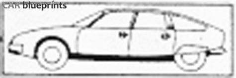 1974 Citroen CX Hatchback blueprint