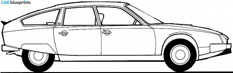 1981 Citroen CX Hatchback blueprint