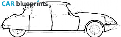 1974 Citroen DS 23 Hatchback blueprint