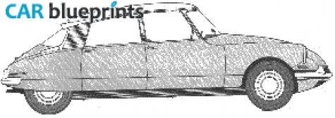 1955 Citroen DS 19 Hatchback blueprint