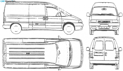 1995 Citroen Jumpy Van blueprint