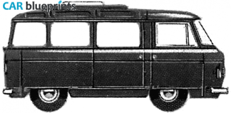 1968 Commer FC Coaster Minibus Minivan blueprint