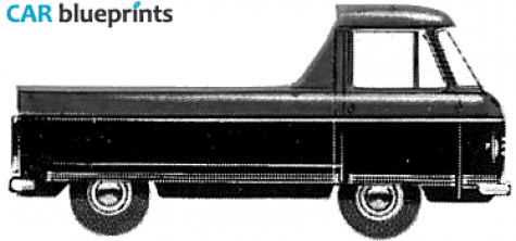 1962 Commer FC Hillman 1500 7.5 t Pick-up blueprint