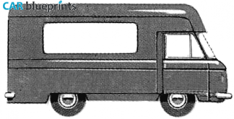 1968 Commer FC High Roof Van blueprint