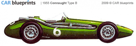 1955 Connaught Type B F1 OW blueprint