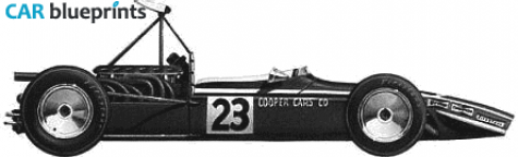 1968 Cooper BRM T86B F1 OW blueprint