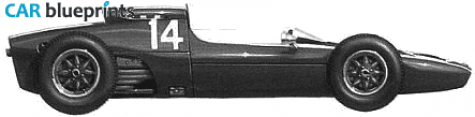 1962 Cooper Climax T60 F1 OW blueprint