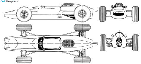 1964 Cooper F1 Cabriolet blueprint