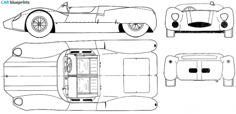 1964 Cooper Monaco Type 63 Cabriolet blueprint