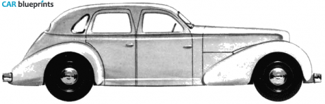 1935 Cord 810 Sedan blueprint