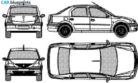 2006 Dacia Logan Sedan blueprint