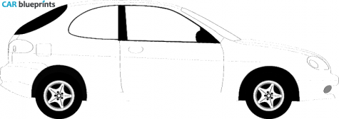 1998 Daewoo Lanos Hatchback blueprint