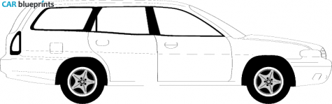 1999 Daewoo Nubira Wagon blueprint