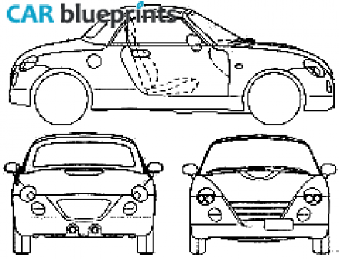 2002 Daihatsu Copen Cabriolet blueprint