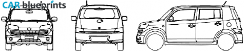 2007 Daihatsu Materia Microvan blueprint