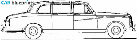 1963 Daimler Majestic Major Limousine blueprint