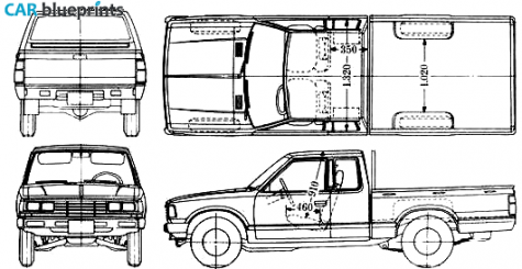 1975 Datsun 620 Pick-up blueprint