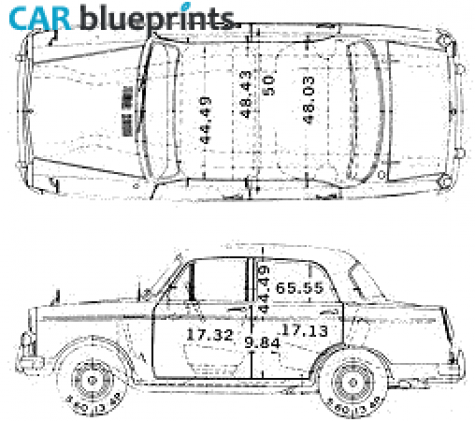 1963 Datsun Bluebird 312 Sedan blueprint