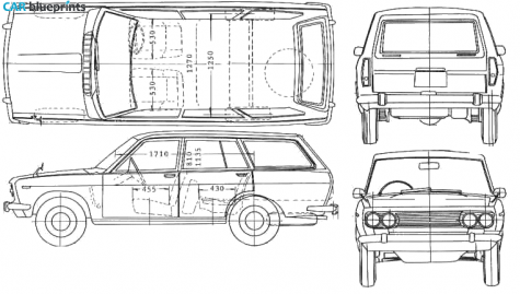 1973 Datsun Bluebird 510 Wagon blueprint