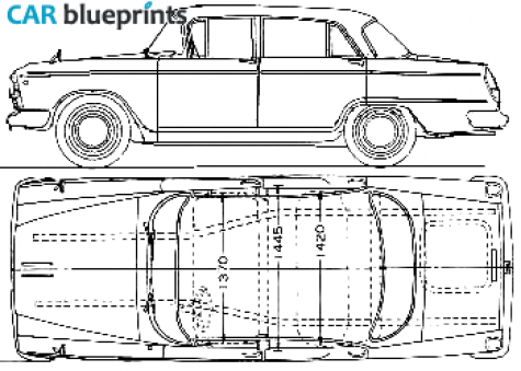 1963 Datsun Cedric 50 Special Sedan blueprint