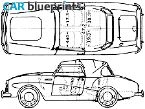 1962 Datsun Fairlady 213 SPL Cabriolet blueprint