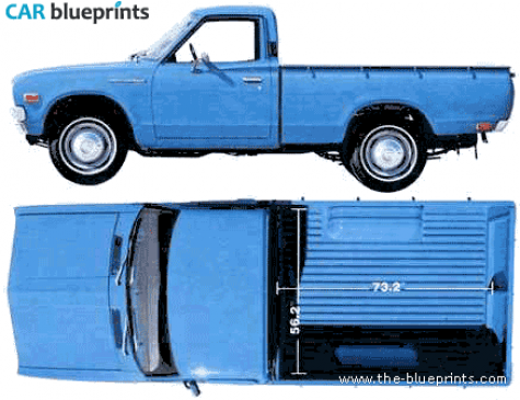 1973 Datsun  Pick-up blueprint