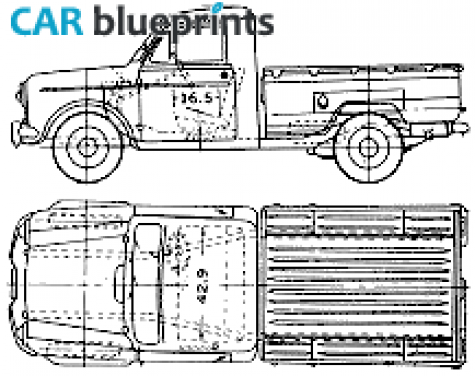 1962 Datsun Pick-up 223lg Pick-up blueprint