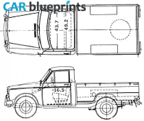 1963 Datsun Pick-up 320l Pick-up blueprint