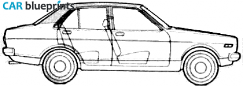 1981 Datsun Sunny B110 Coupe blueprint