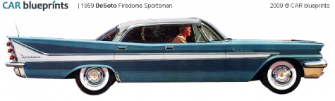 1959 DeSoto Firedome Sportsman Sedan blueprint