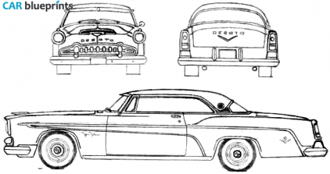 1955 DeSoto Fireflyte Sportsman Hardtop Coupe blueprint