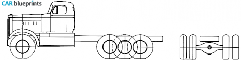 Diamond Reo T950 Truck blueprint