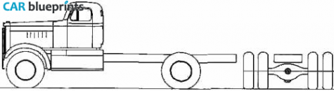 Diamond Reo T-950 Truck blueprint