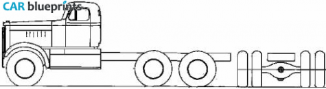 Diamond Reo T-951 Truck blueprint