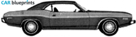 1974 Dodge Challenger Coupe blueprint