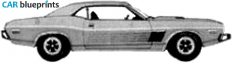 1974 Dodge Challenger Rallye Coupe blueprint