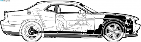 2008 Dodge Challenger SRT8 Coupe blueprint