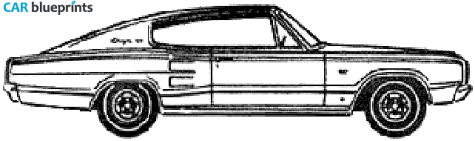 1967 Dodge Charger Coupe blueprint