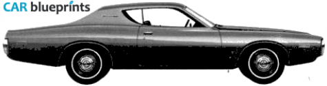 1972 Dodge Charger Coupe blueprint