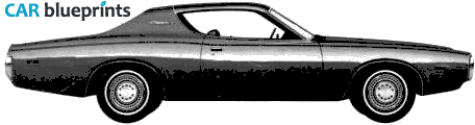 1972 Dodge Charger Hardtop Coupe blueprint