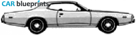 1973 Dodge Charger Hardtop Coupe blueprint