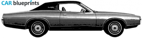 1972 Dodge Charger SE Coupe blueprint