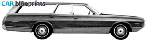 1972 Dodge Coronet crestwood Wagon blueprint