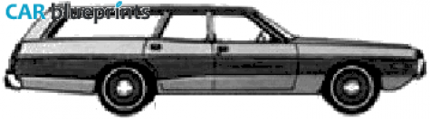 1973 Dodge Coronet crestwood Wagon blueprint