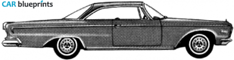 1963 Dodge Custom 880 Hardtop Coupe blueprint