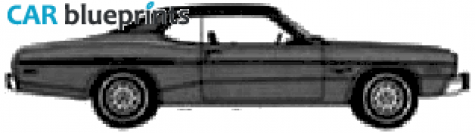 1973 Dodge Dart 340 Coupe blueprint