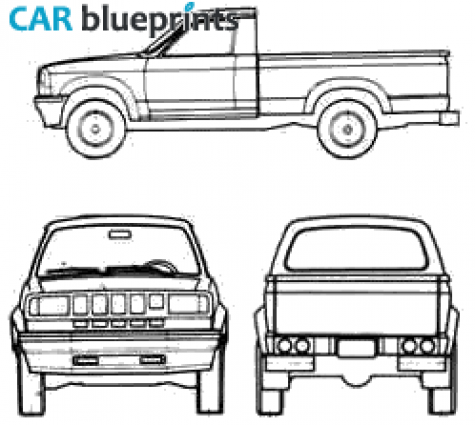 1986 Dodge Durango 1000 Pick-up blueprint