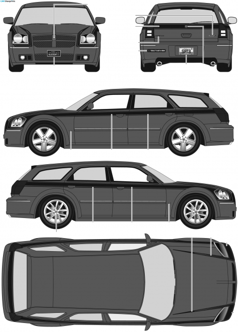 2006 Dodge Magnum SRT-8 Wagon blueprint